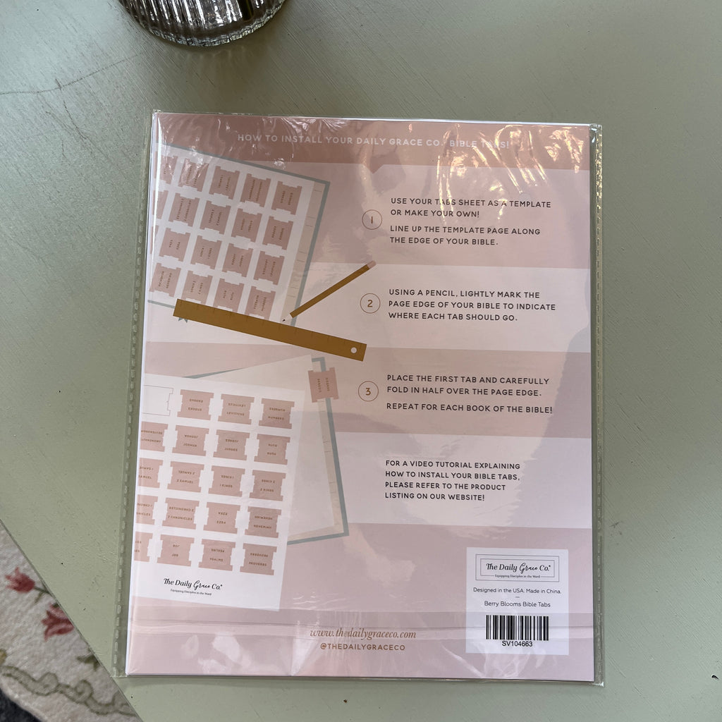 NWT Floral Bible Tabs