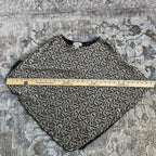 Black & Gold Vintage Shawl (OS)
