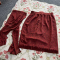 Red Skirt & Scarf (M)