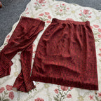 Red Skirt & Scarf (M)