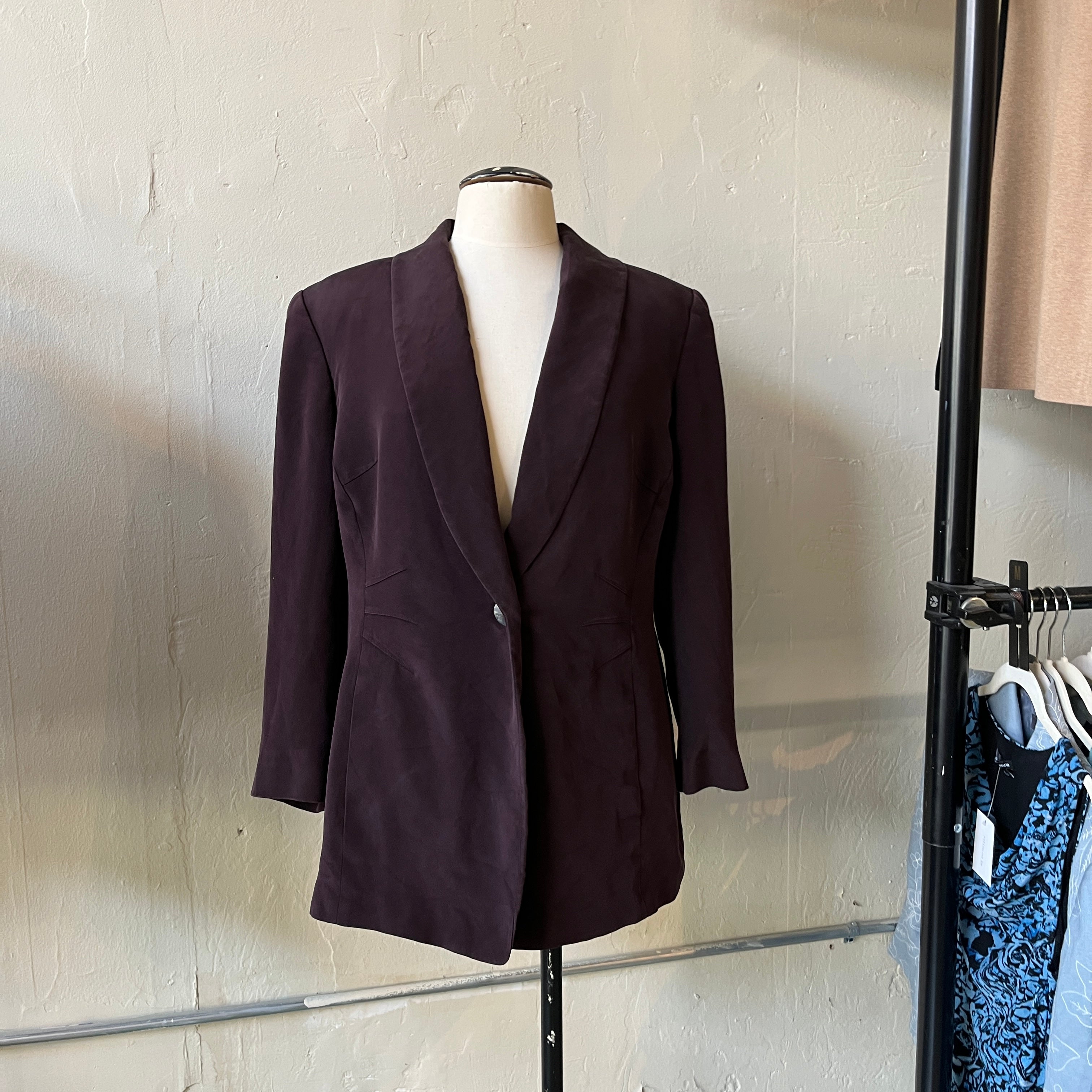 Dana Buchman Purple Silk Blazer (14)