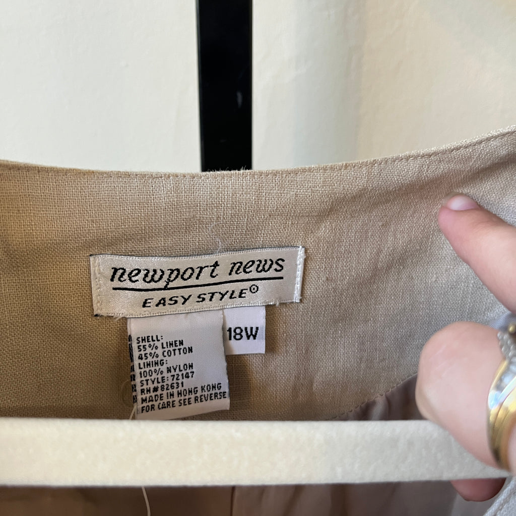 NWT Linen Vest (18W)