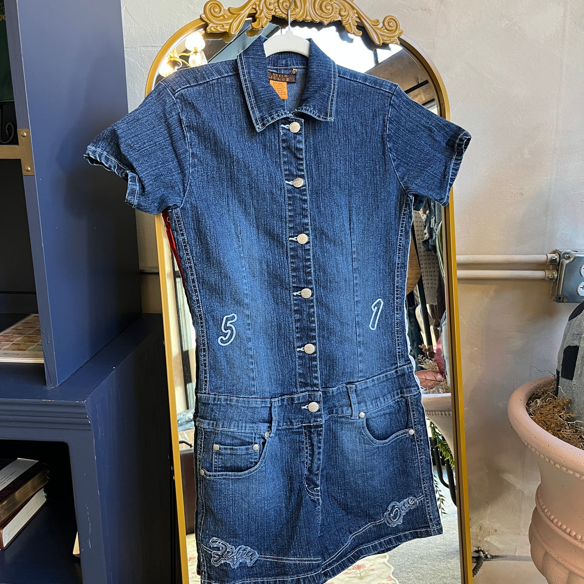 Denim Vintage Romper (M)