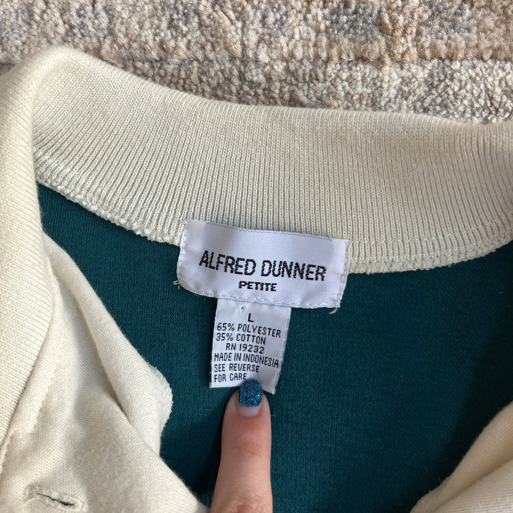 Green Patchwork Sweater (L)