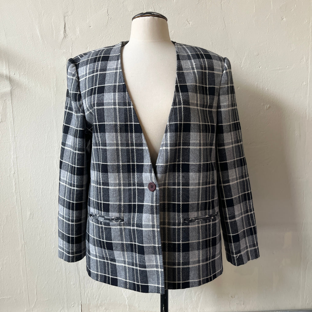 Plaid Blazer