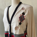 90s Embroidered Cardigan (M)