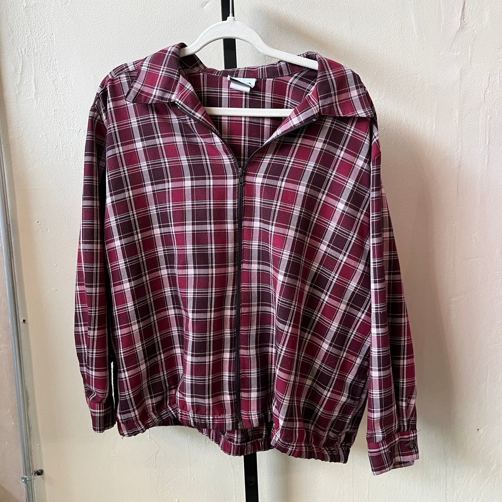 Plaid Zip Up (XL)