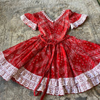 Red Handmade Dress (XS/S)
