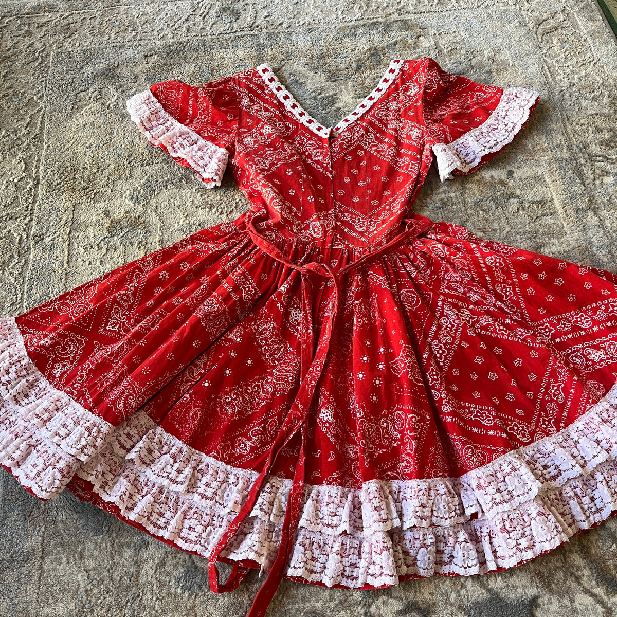 Red Handmade Dress (XS/S)
