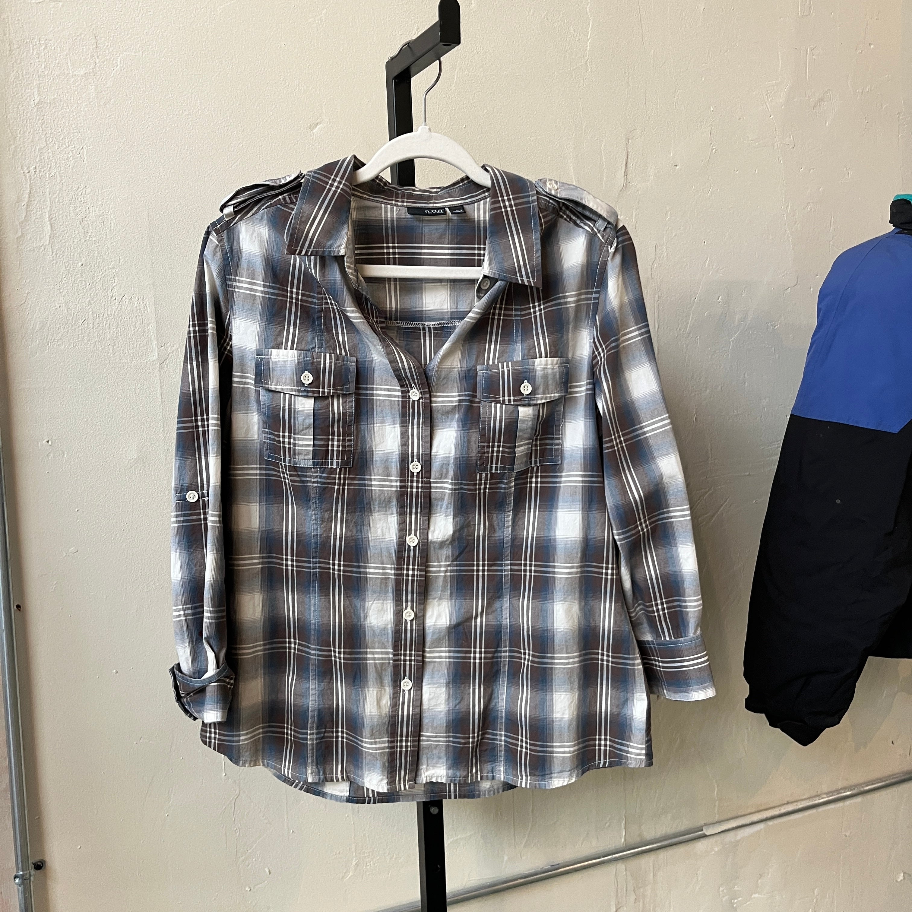 Plaid Button Up (L)