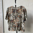 Green Patterned Blouse (M)