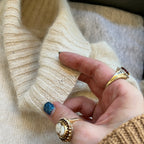 Cream Silk Sweater (S)