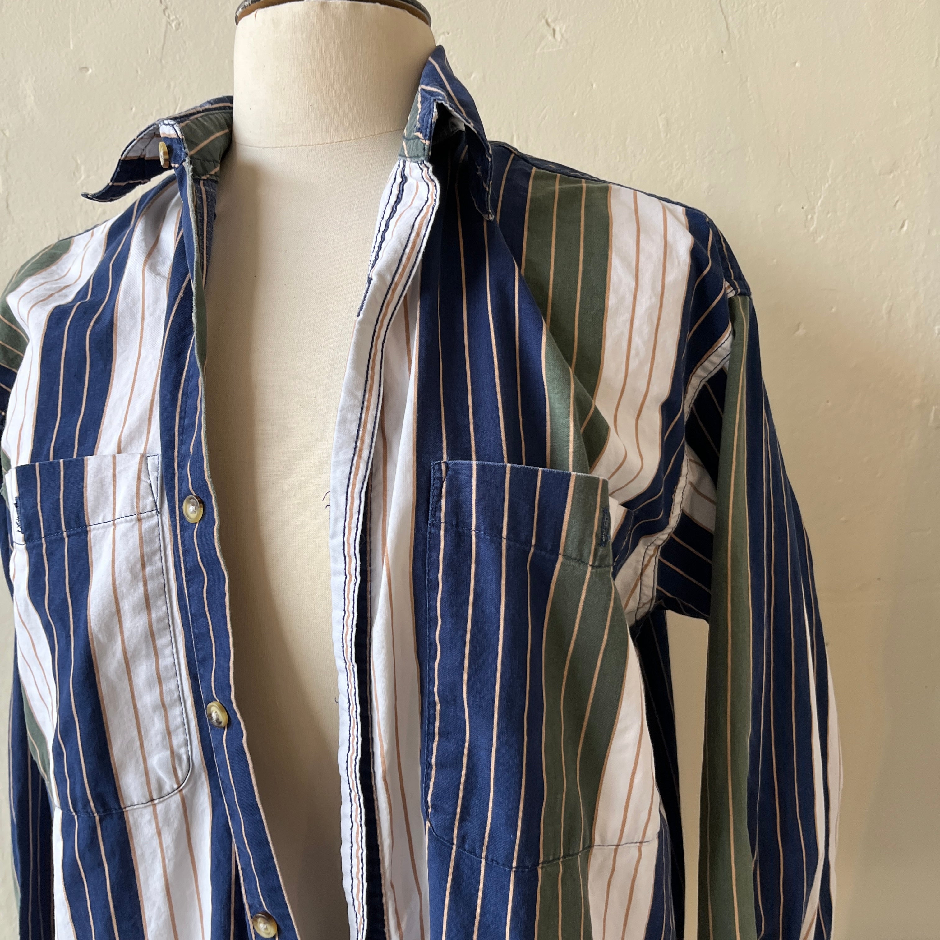Striped Button Up (L)