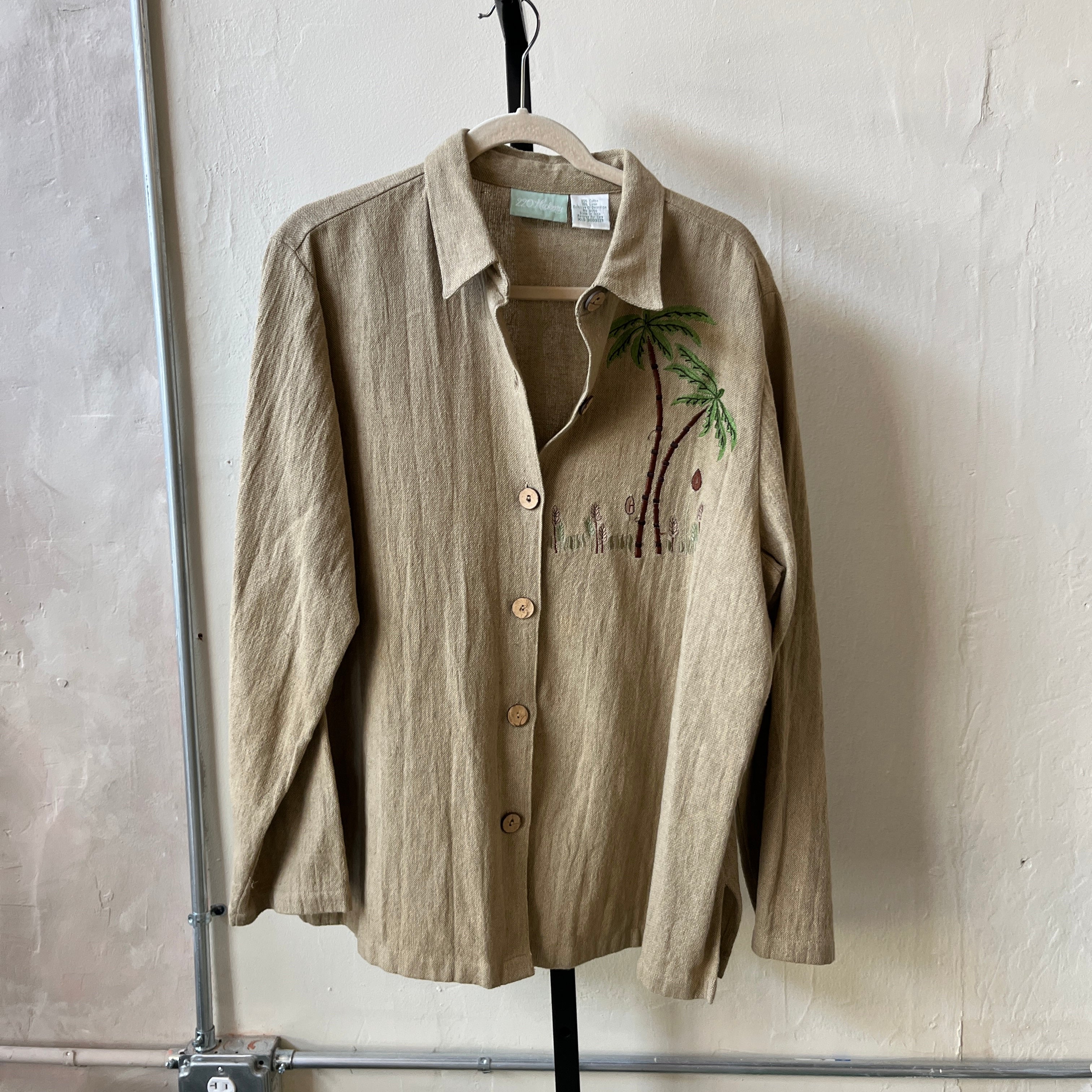 Cotton Linen Button Up (XL)