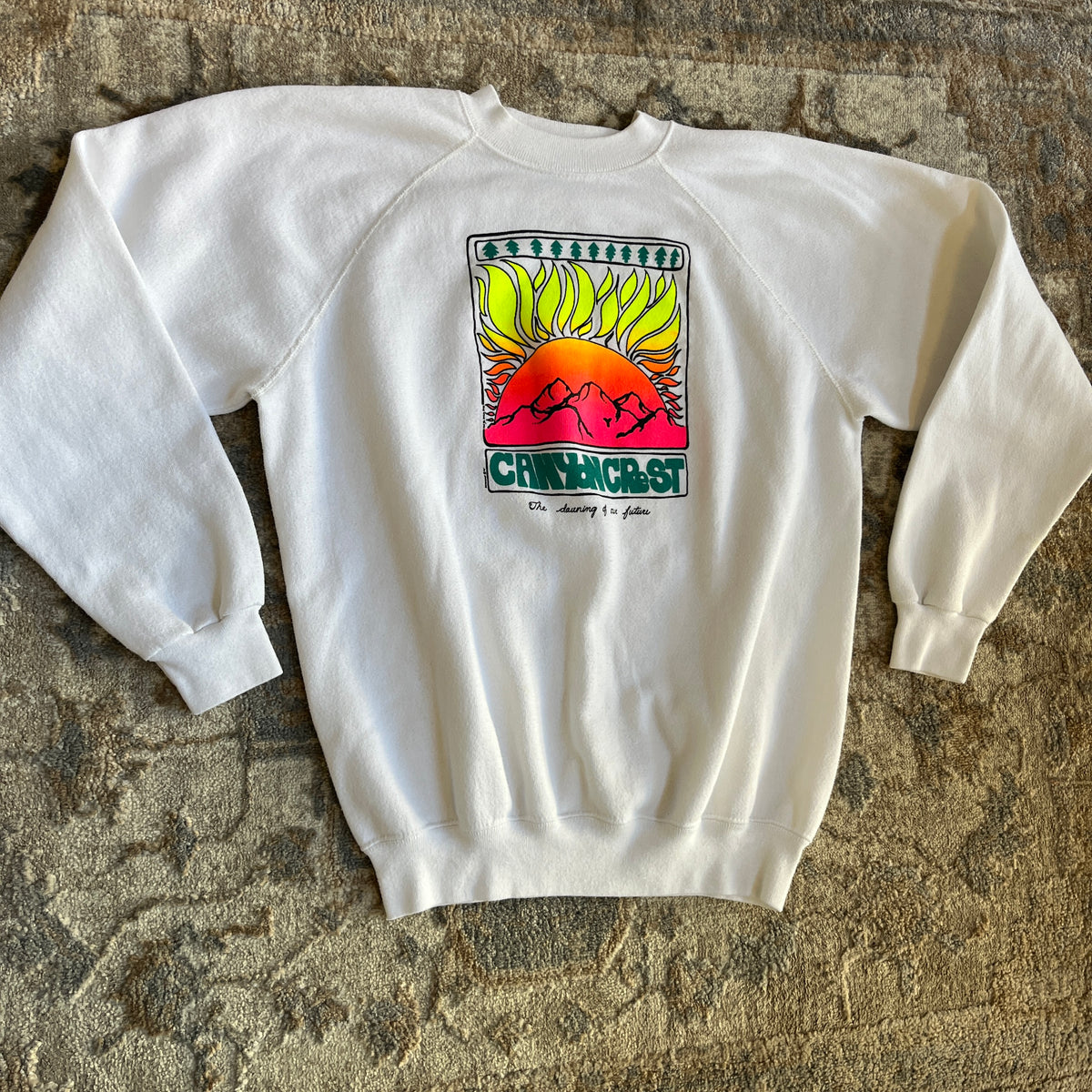 White Graphic Sweatshirt (L)