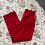 Red Velvet Jeans (28” waist)