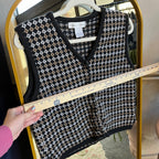 Checkered Vintage Vest (L)