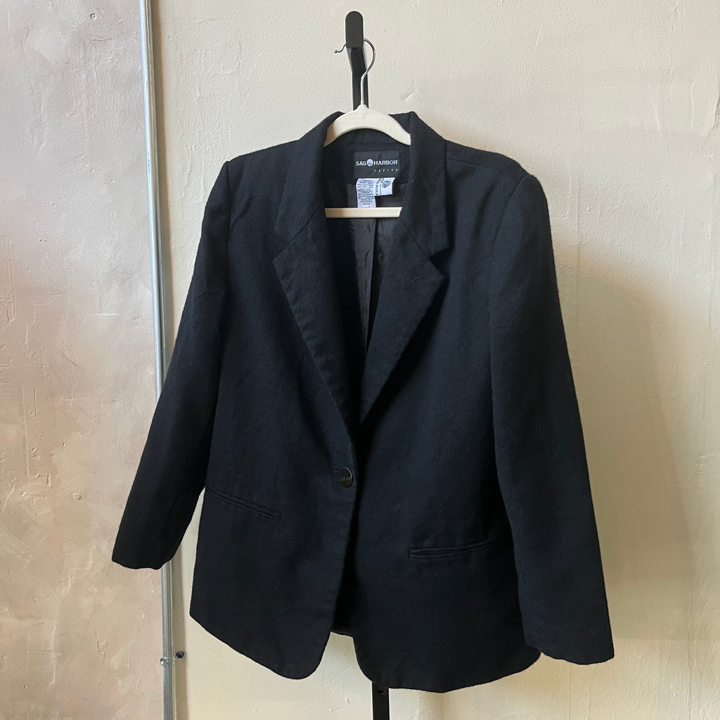 Black Wool Blazer (10P)