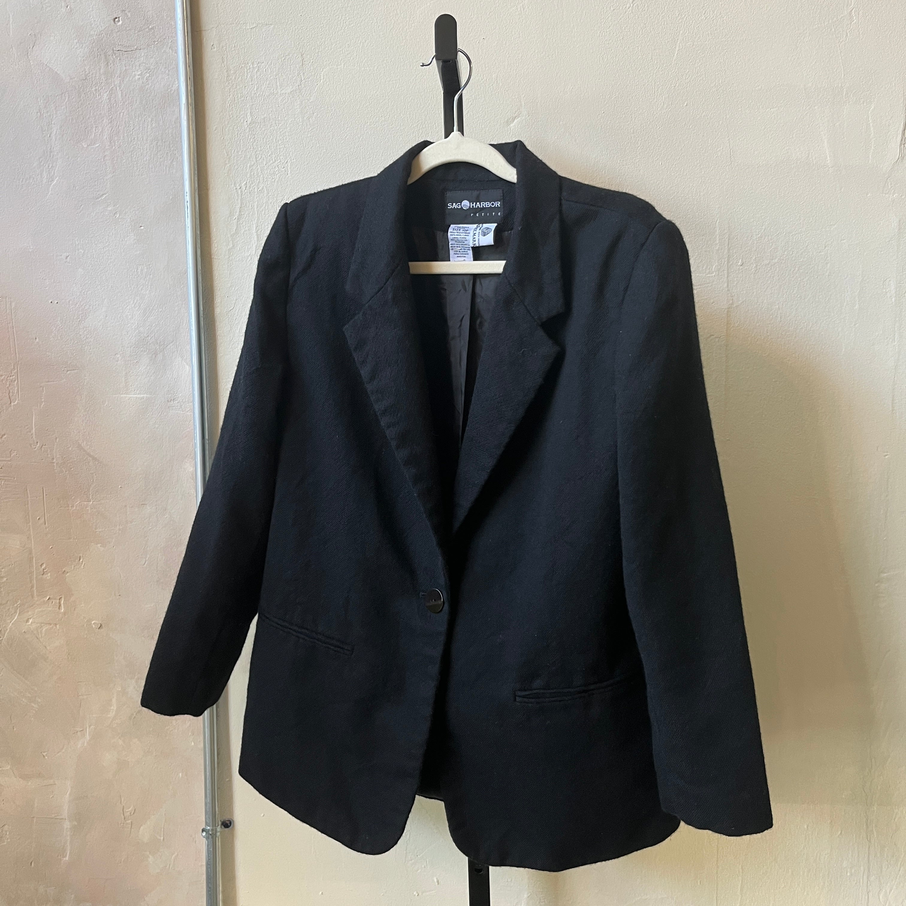 Black Wool Blazer (10P)