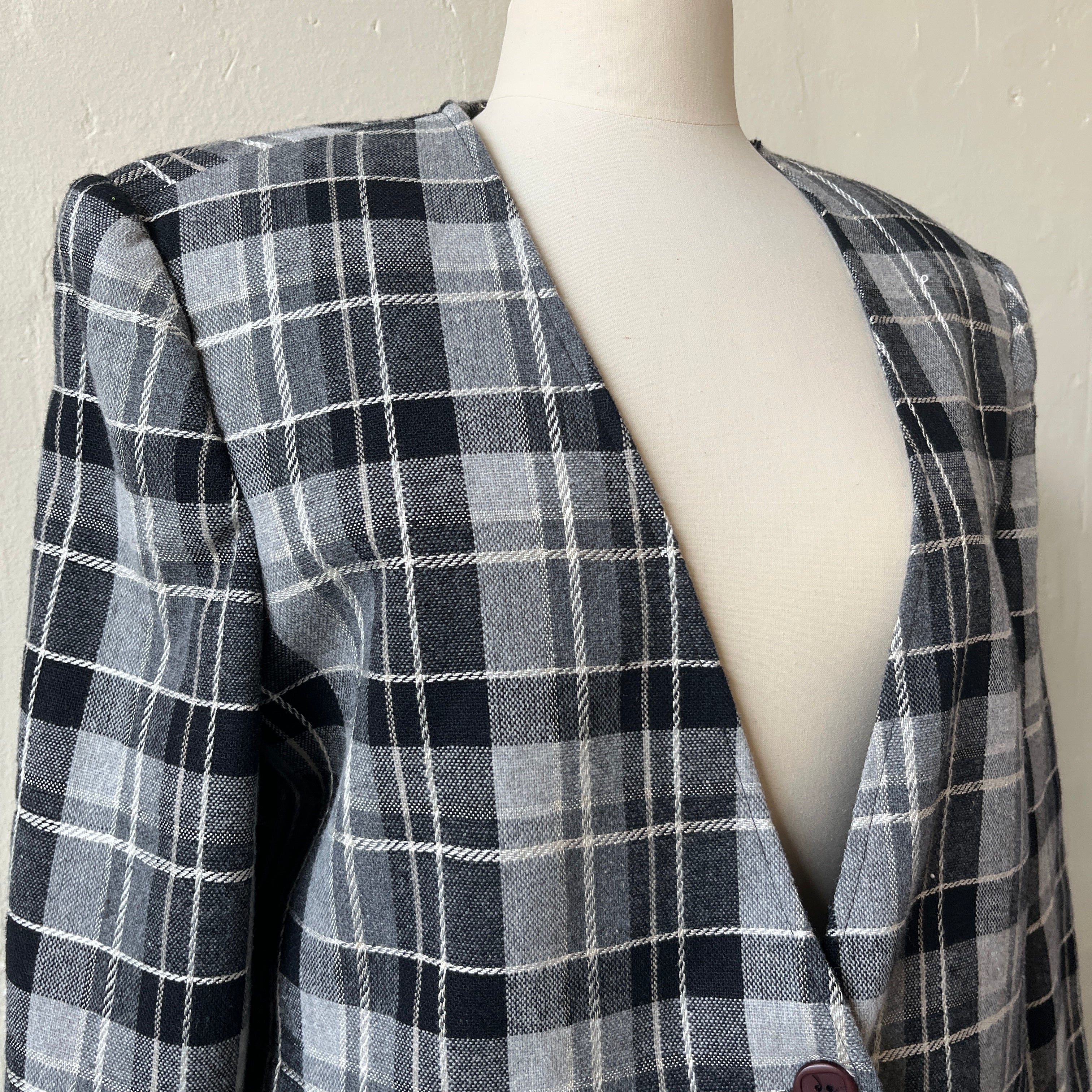 Plaid Blazer
