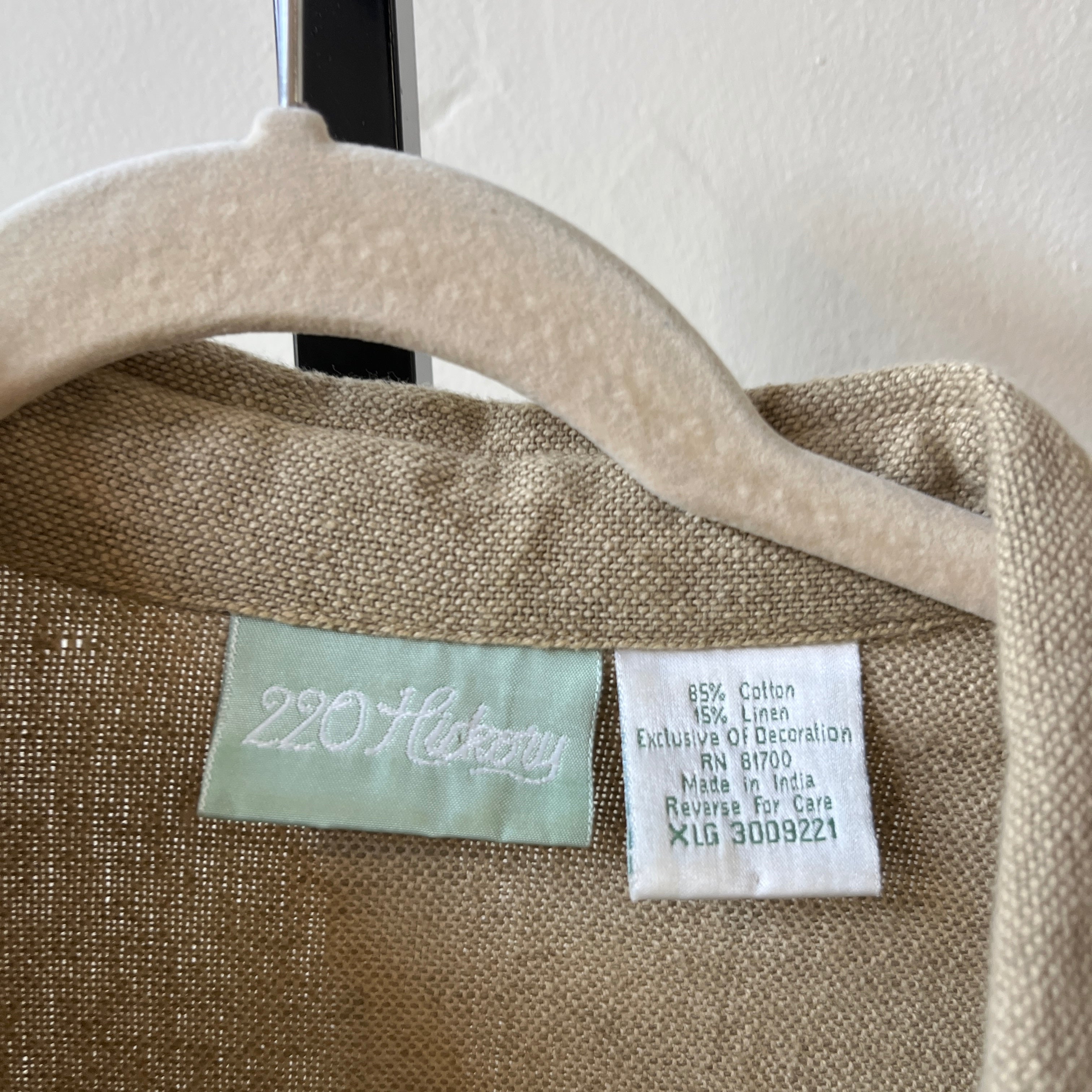 Cotton Linen Button Up (XL)