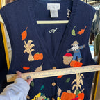 Fall Embroidered Vest (XL)