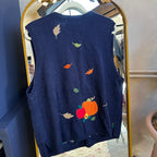 Fall Embroidered Vest (XL)