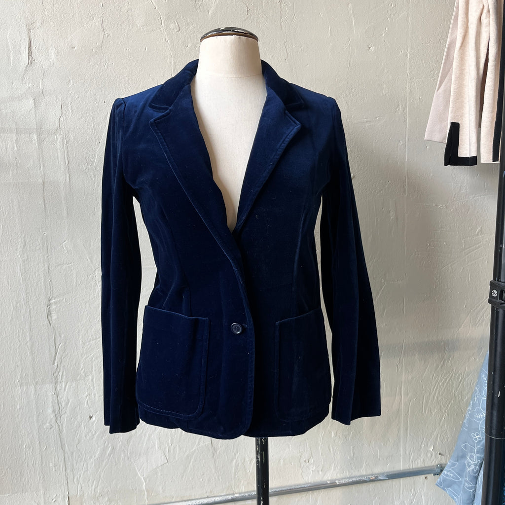 Blue Velvet Blazer (S)