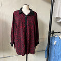 Red & Black Blouse (2X)