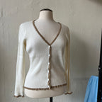 Cream & Gold Cardigan (M)