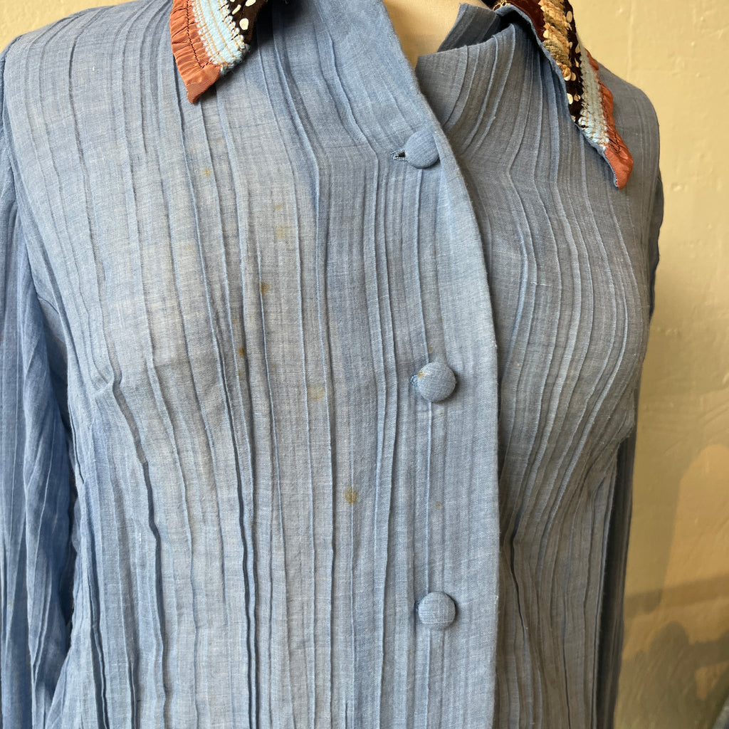 Blue Button Up (M)