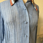 Blue Button Up (M)