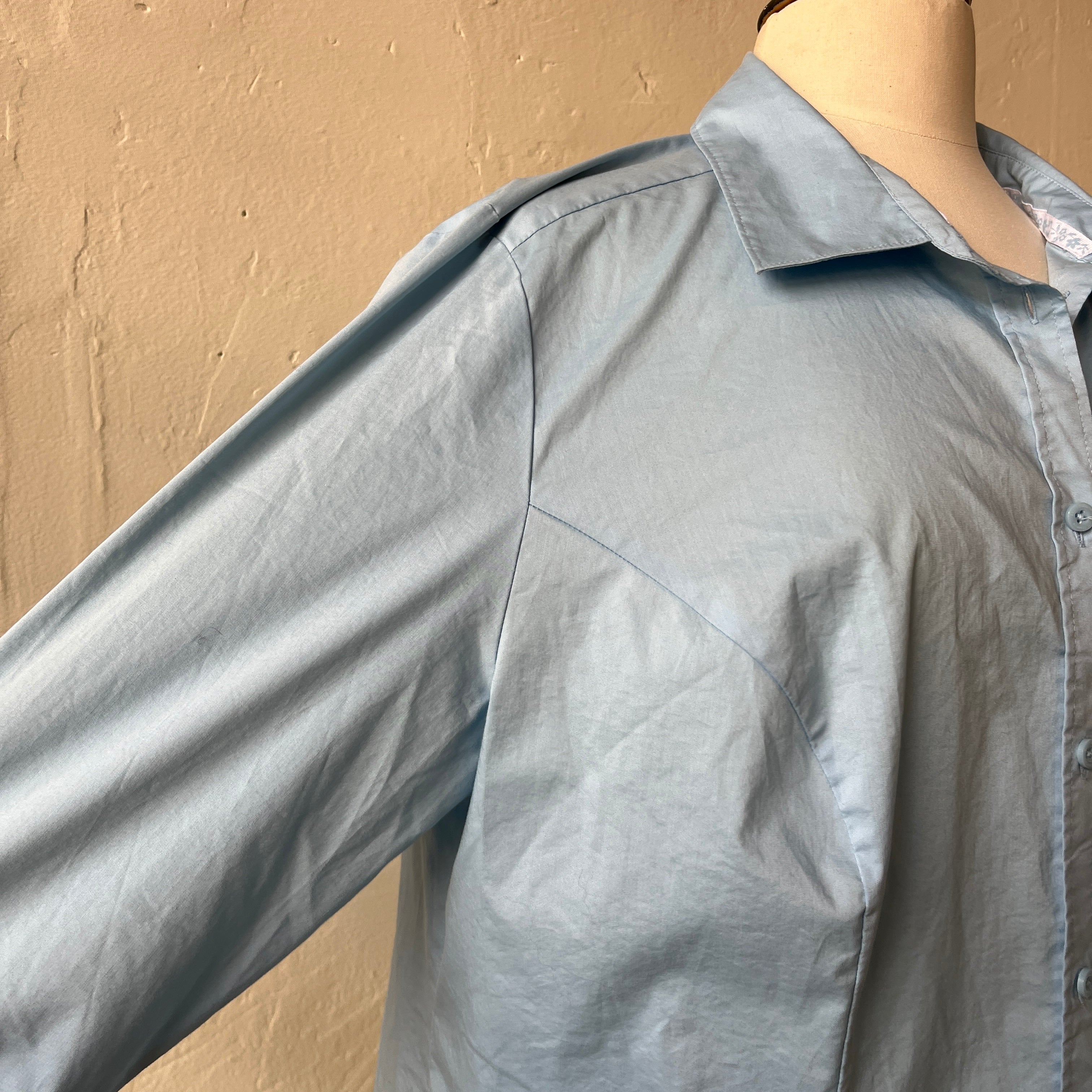Blue Button Up (1X)