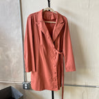Pink Trench Coat (M)