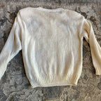 Cream Handknit Sweater (S)