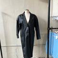 Leather Trench Coat (M)