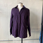 NWT Purple Button Up (XL)