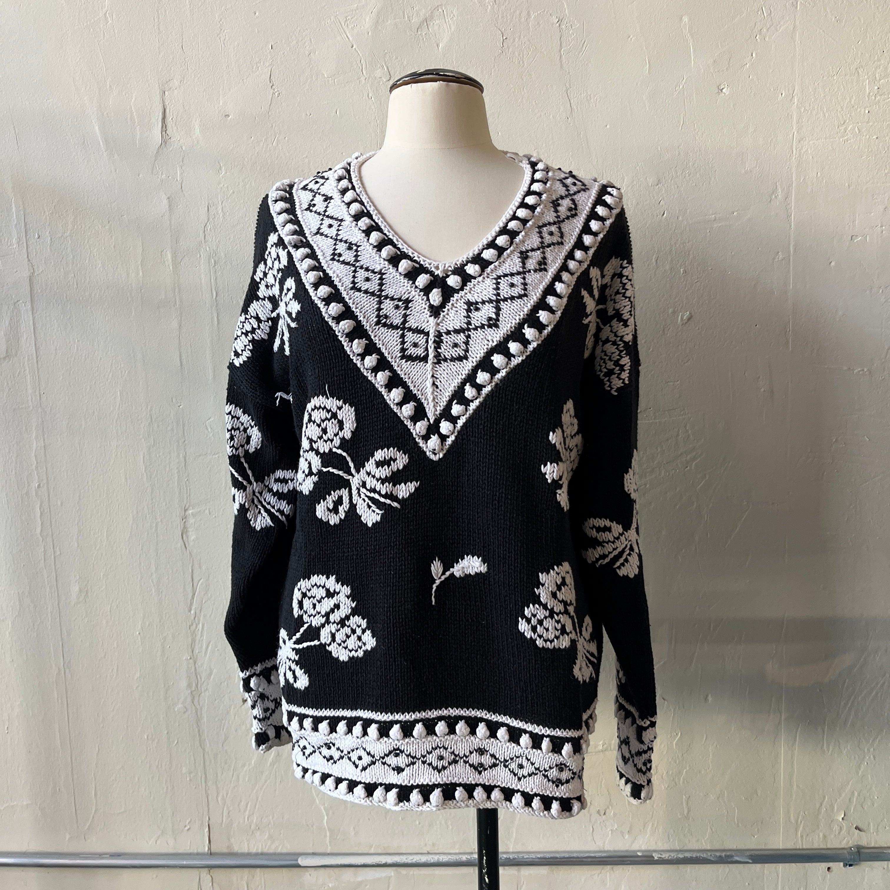 Chunky Vintage Sweater (L)