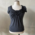 y2k gray top (XS)