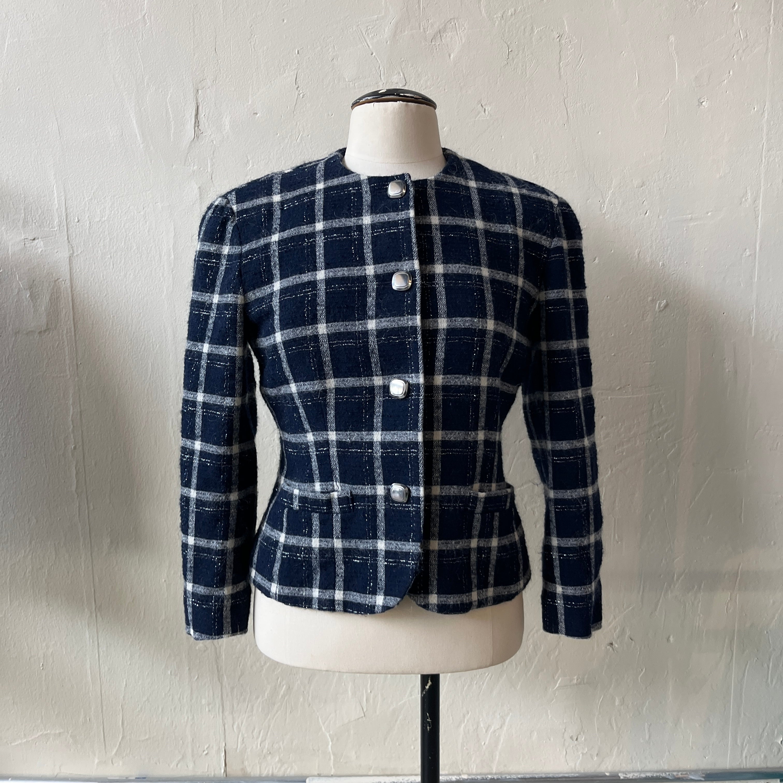 Wool Plaid Blazer (10)
