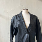 Leather Trench Coat (M)