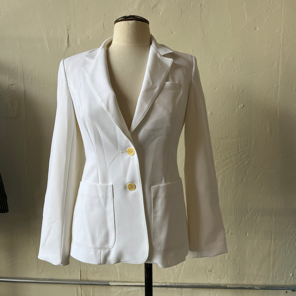 70s White Blazer (S)