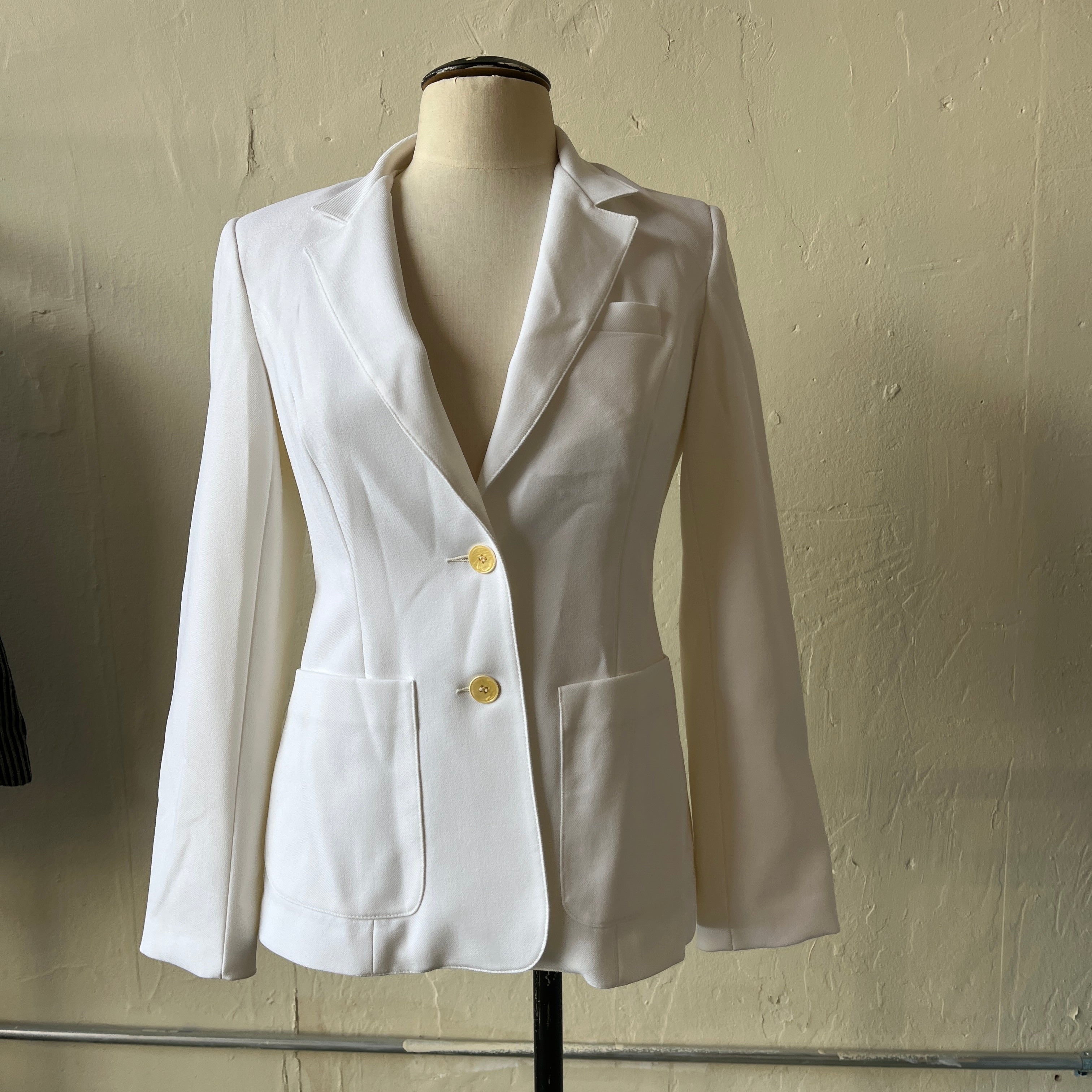 70s White Blazer (S)