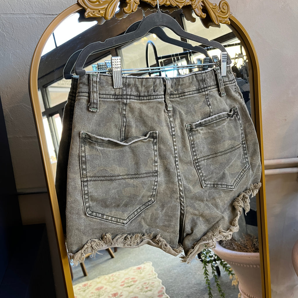 Free People Camo Shorts (28” waist)