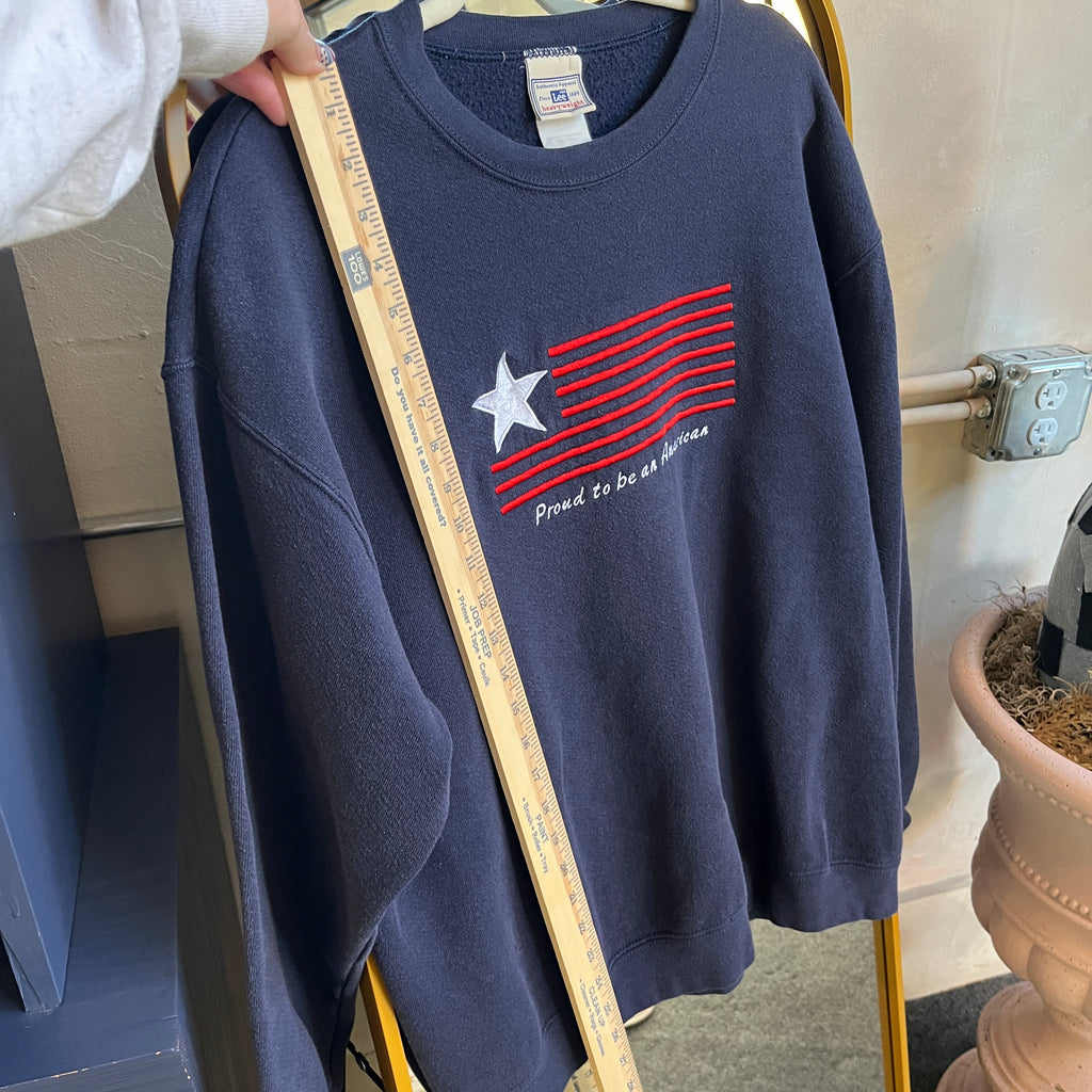American Embroidered Sweatshirt (L)
