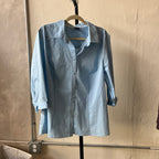 Blue Button Up (1X)