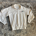 White Vintage Quarter Zip (M)