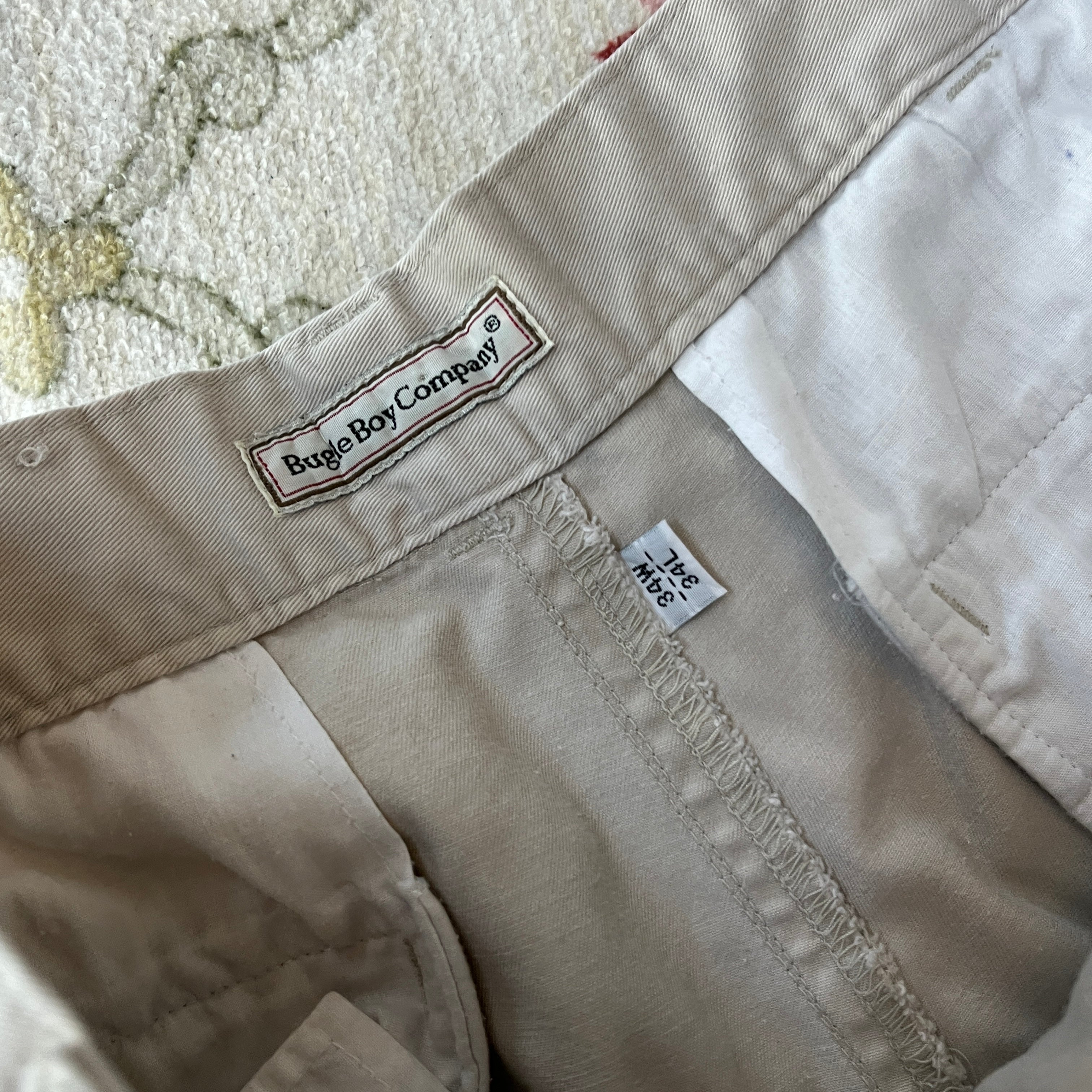 Vintage Tan Trousers (34” waist)