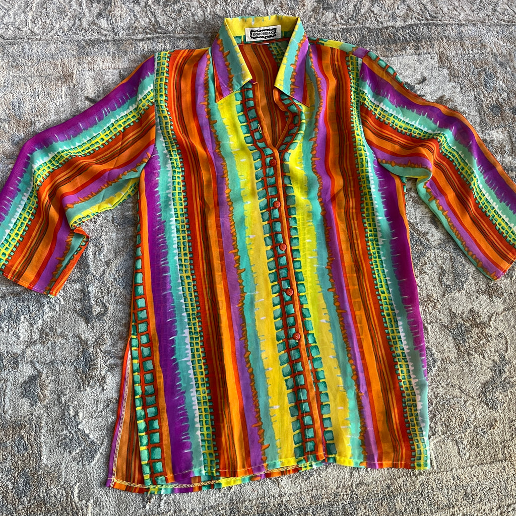 Colorful Button Up (L)