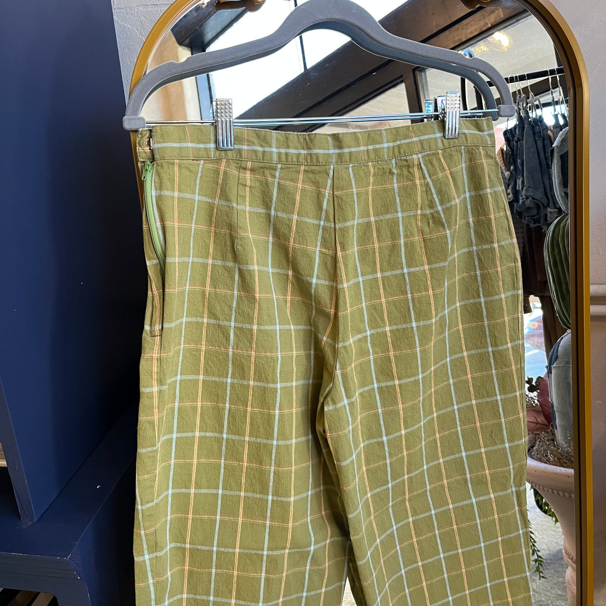 Green Plaid Capris (12)